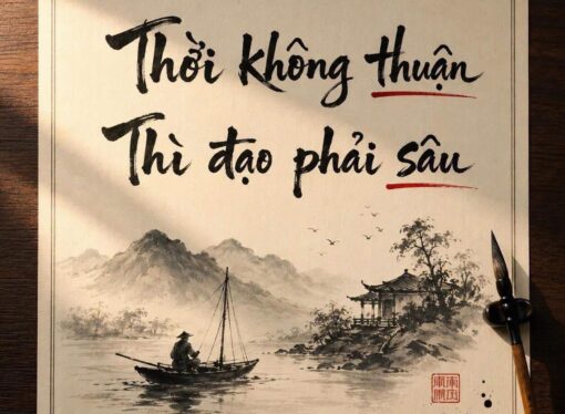 Thời không thuận thì đạo phải sâu