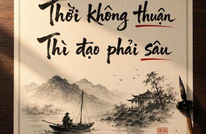 Thời không thuận thì đạo phải sâu