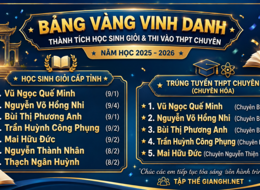 Gửi các em – những học trò đã viết nên một năm học đáng tự hào!