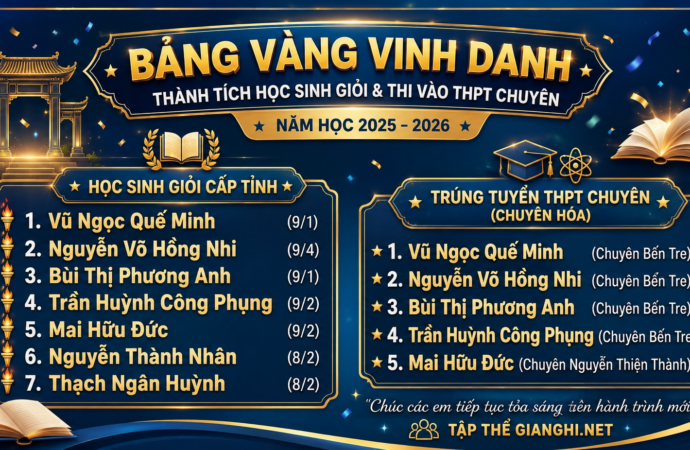 Gửi các em – những học trò đã viết nên một năm học đáng tự hào!
